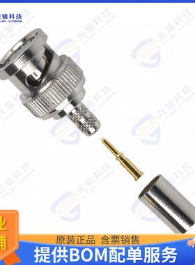 112116 连接器CONN BNC PLUG STR 50 OHM CRIMP