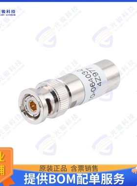 PE410-06403-010 连接器2-SLOT TRB PLUG 78 OHM TERMINATO