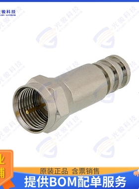 PE44582 连接器75 Ohm F Male Connector Crimp/So