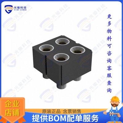 406-43-204-30-068001 连接器CONN RCPT 4POS 0.1 GOLD SMD