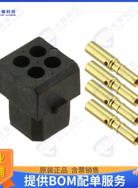M80-8440445 连接器CONN RCPT 4P CRIMP 24-28AWG GOLD