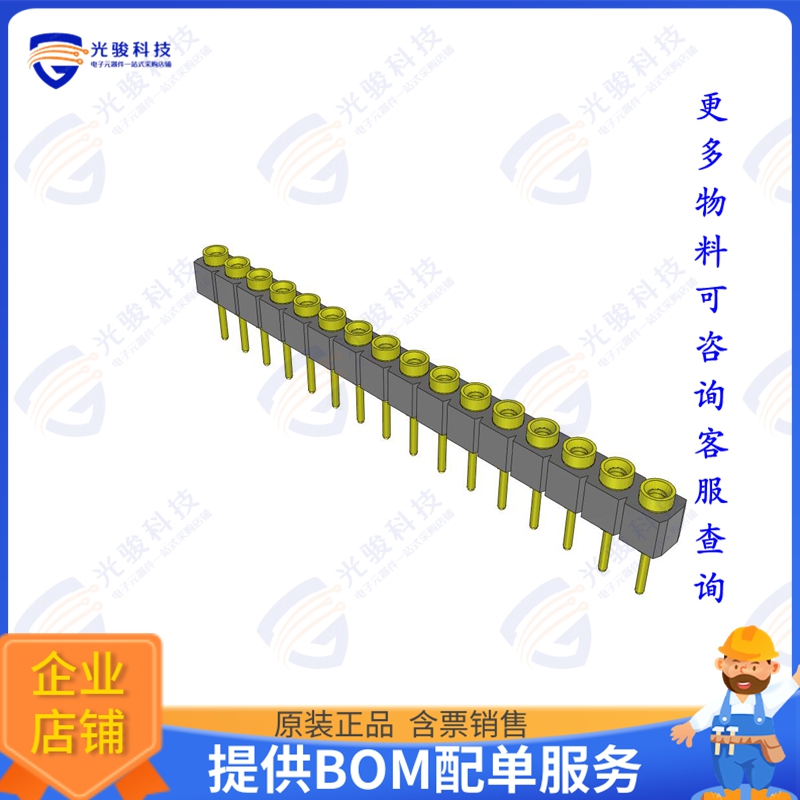 SS-116-T-2-N 连接器CONN RCPT .100  16POS GOLD T/H