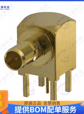 142146-75 连接器CONN MINI SMB JACK R/A 75OHM PCB