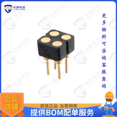 419-10-204-00-001000 连接器CONN SPRING TARGET 4POS PCB
