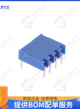89882-304LF 连接器CONN RCPT 4POS 0.1 GOLD PCB R/A