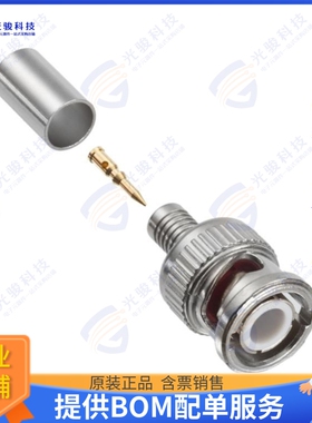 305-30WPTP 连接器PC CRIMP BNC MALE FOR RG59-10PK