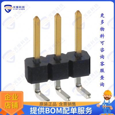 PBC03SBAN 连接器CONN HEADER R/A 3POS 2.54MM
