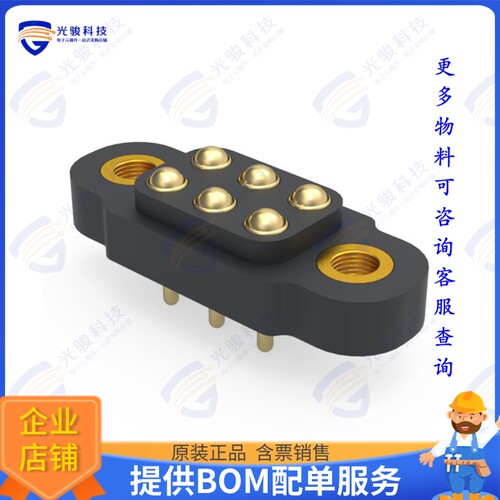 847-22-006-10-011101 连接器4MM PITCH DOUBLE ROW THROUGH HOL
