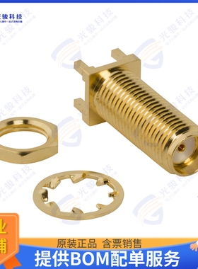 132291-12 连接器CONN SMA JACK STR 50OHM PCB