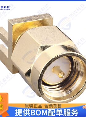 CONSMA013.062-G 连接器SMA MALE BOARD EDGE, MNT 0.062