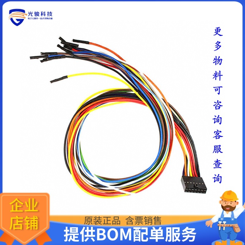 AC002021【CABLE MPLAB PM3 ICSP】开发板、编程器配件