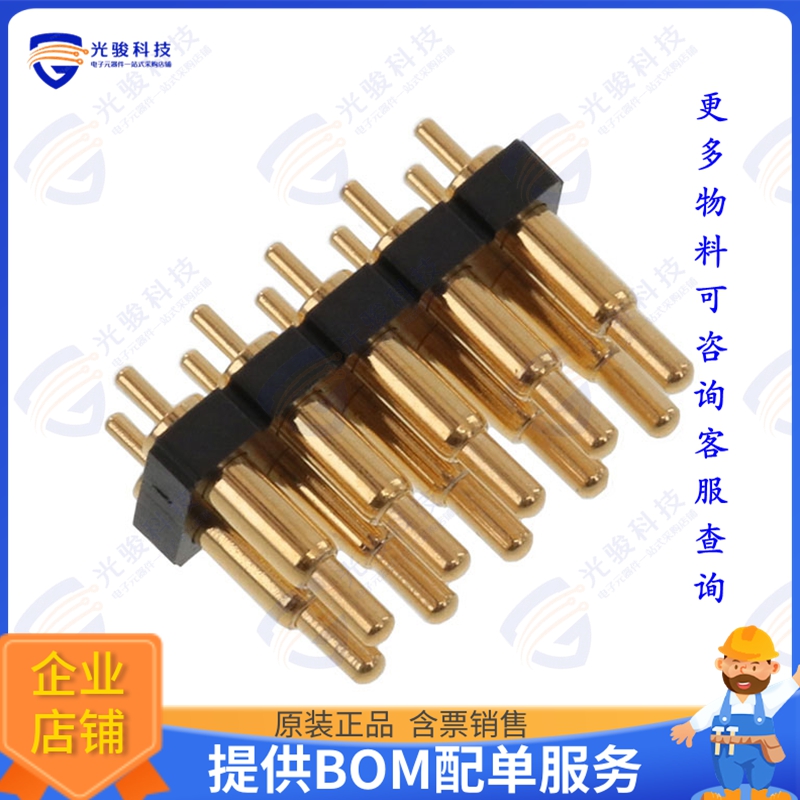 PH2-3B-10-MVP-5375 连接器CONN SPRING PISTON 10POS PCB