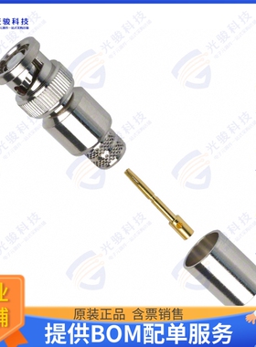 112563RP 连接器CONN RP-BNC PLUG STR 50OHM CRIMP