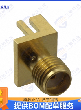 132430 连接器CONN SMA RCPT STR 50OHM EDGE MNT