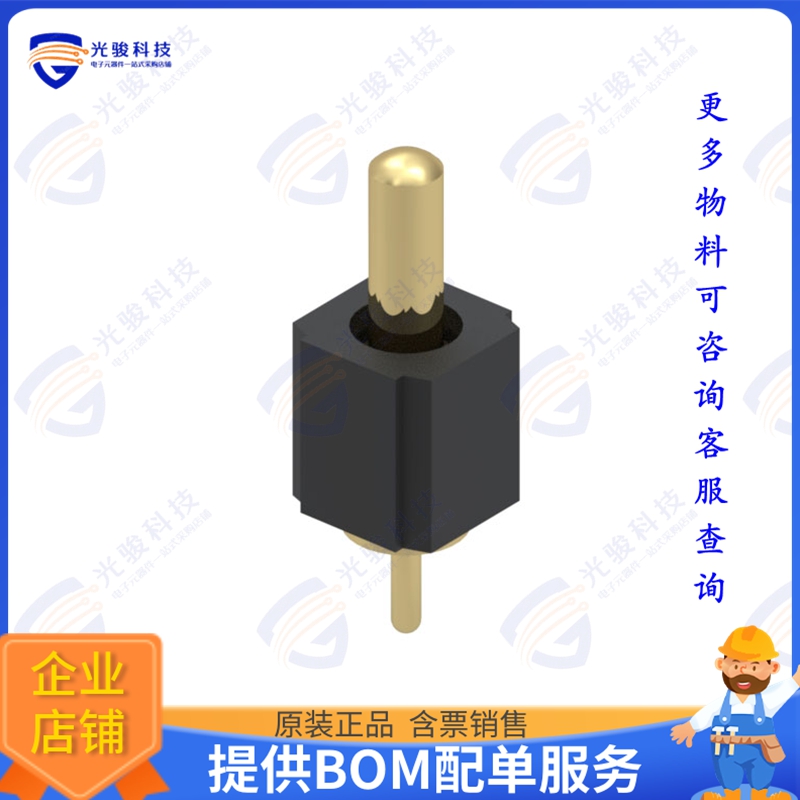 821-22-001-10-004101 连接器CONN SPRING PISTON 1POS PCB