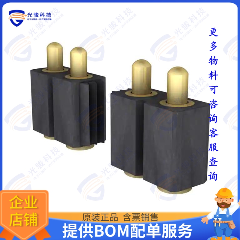 811-SS-006-30-676101-CLIP 连接器CONN SPRING PISTON 6POS SMD,
