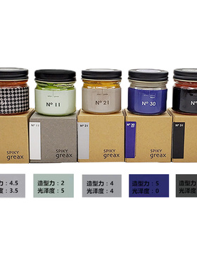 日本SPIKY greax男女湿发感发蜡 轻盈不变硬光泽自然蓬松定型发油