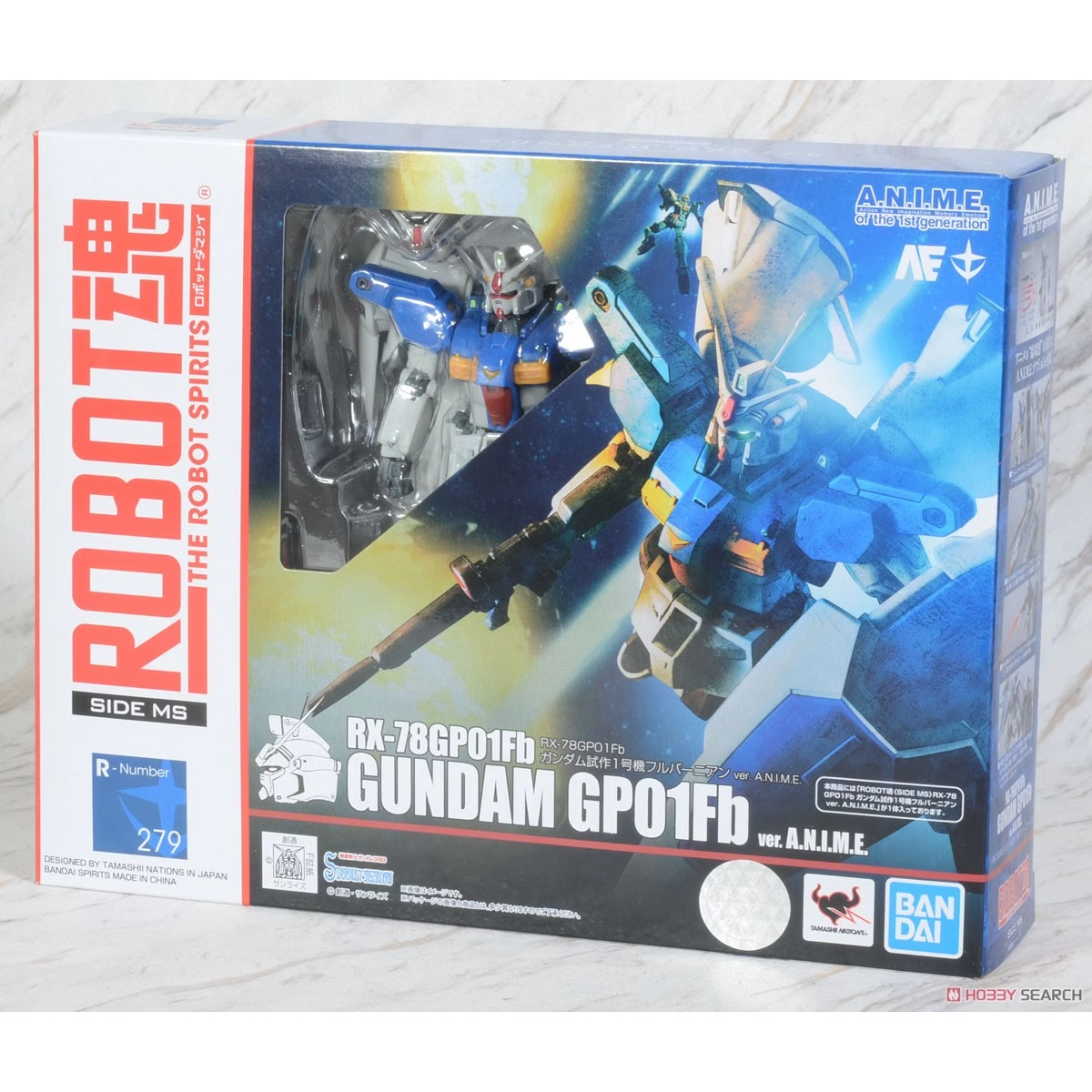 万代 ROBOT魂 R魂 279高达 RX-78 GP01FB试作1号机 ANIME现货-封面