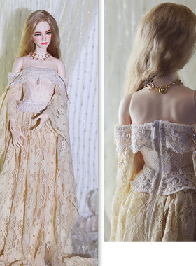 《木木家女孩》新款复古裙bjd连衣裙sd兵人睹尔bedoll64分3分娃衣