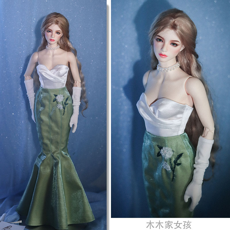 《木木家女孩》新款鱼尾裙bjd连衣裙sd兵人睹尔bedoll643分娃衣
