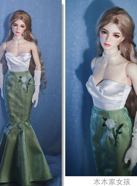 《木木家女孩》新款鱼尾裙bjd连衣裙sd兵人睹尔bedoll643分娃衣