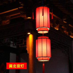 2025年景区餐饮店屋檐门头室外防水庭院吊灯中式饭店门头灯笼定制