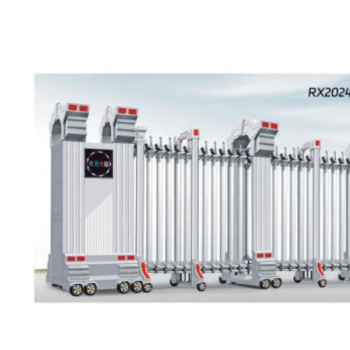 智能电动伸缩门大门不锈钢折叠门