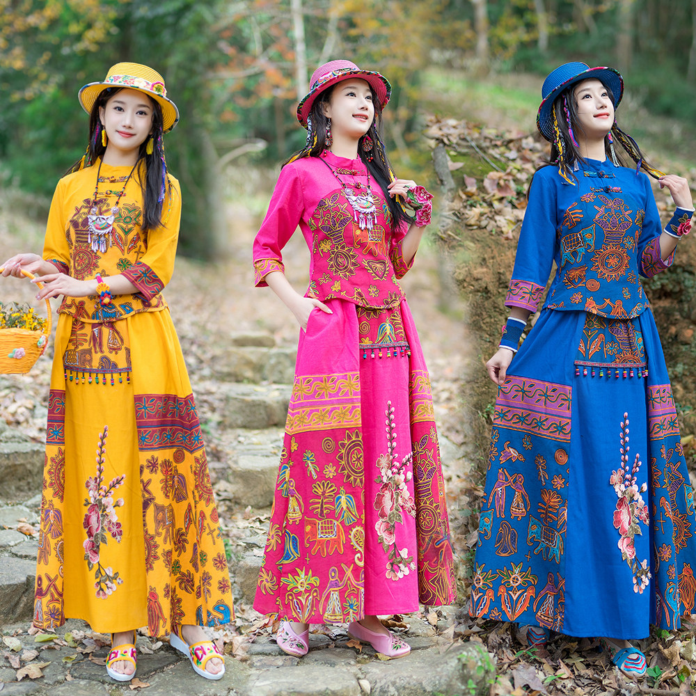 依朵拉麻棉2025夏季新款时尚套装图片