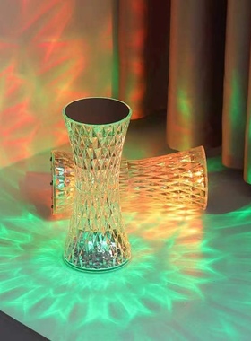 小蛮腰水晶台灯卧室氛围灯礼物