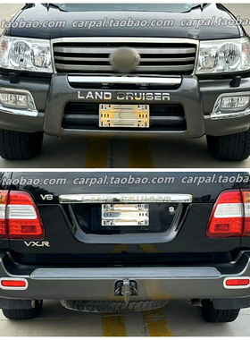 98-07款陆地巡洋舰LC100 4500 4700改装前后杠灯雾灯电镀装饰罩贴