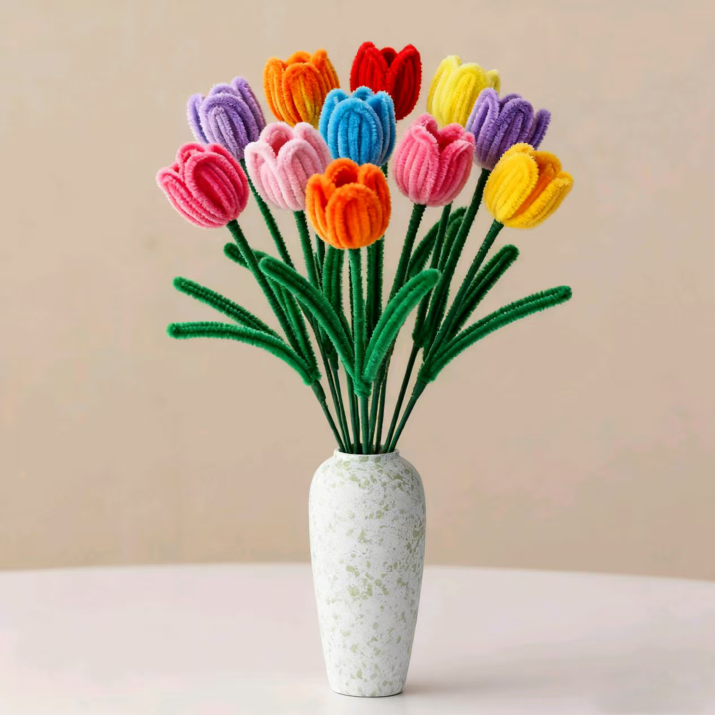 扭扭棒永生花成品郁金香