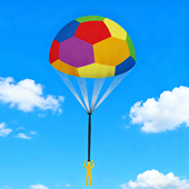 新款 降落伞玩具儿童手抛空投小人幼儿园户外教具男女孩儿童小礼物