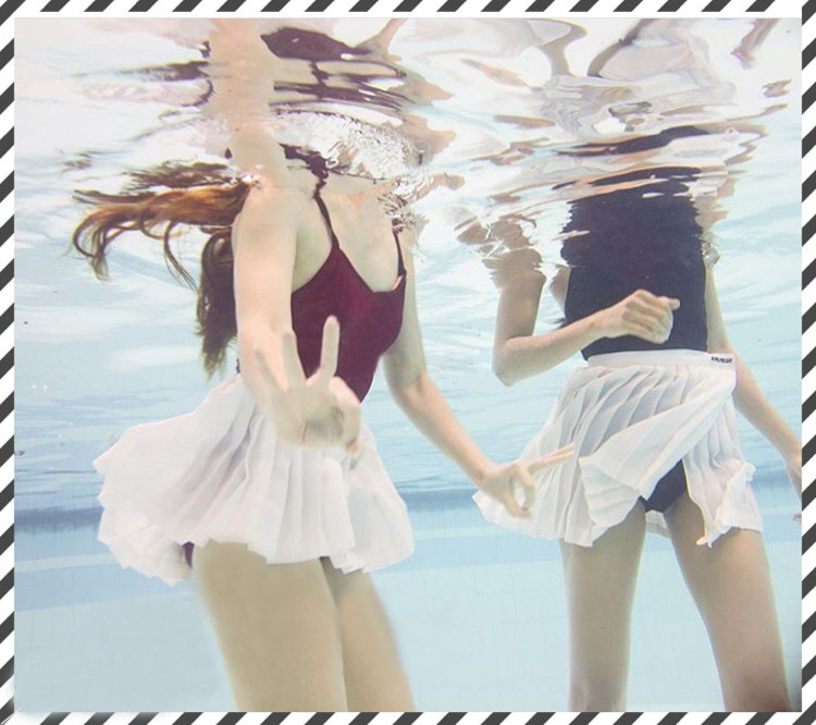 [XT轻奢泳装馆裹裙,披纱]比基尼裹裙沙滩百褶裙泳衣防走光裙子遮月销量0件仅售29元