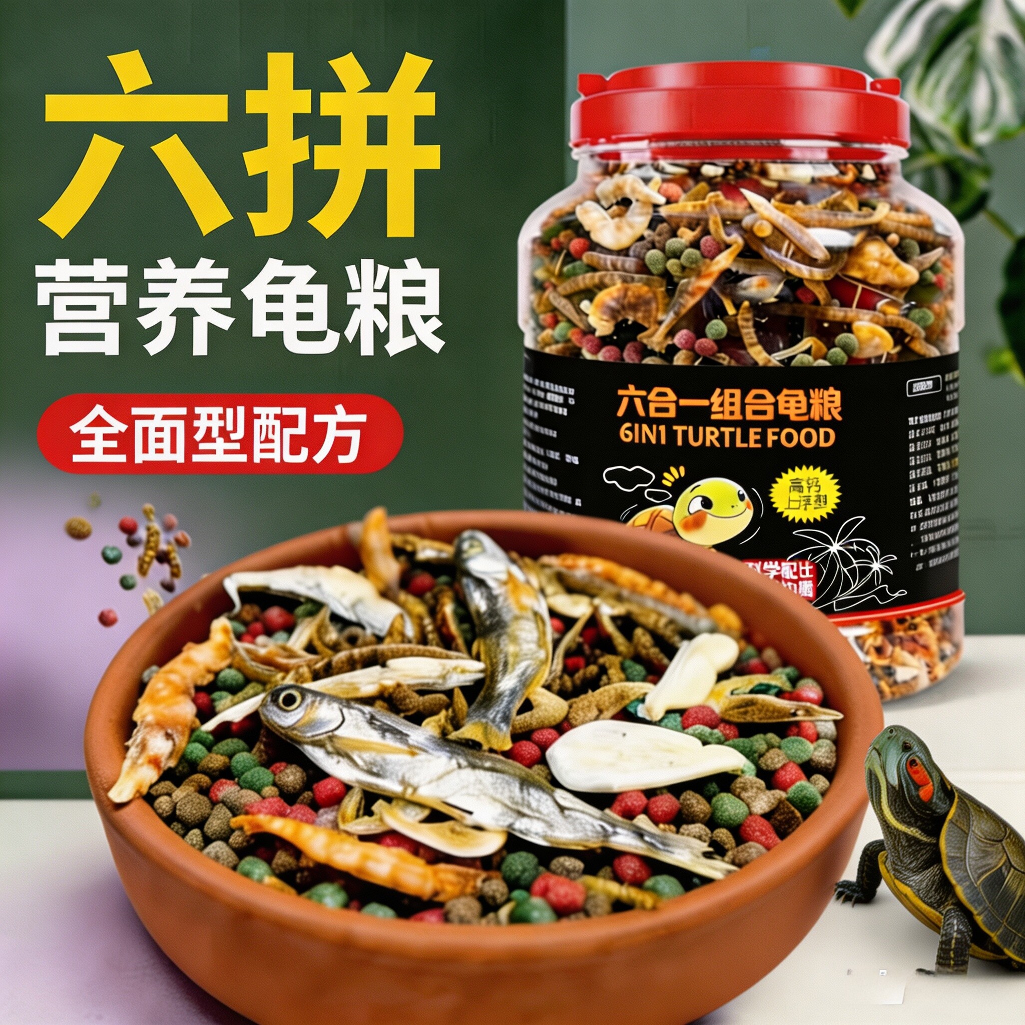 厂家直供乌龟粮宠物龟金钱龟巴西龟草龟鳄龟饲料乌龟饲料发