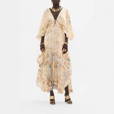 camilla真丝老钱风镶钻连衣裙26