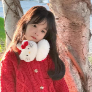 敲可爱Kitty猫毛绒儿童耳罩秋冬天护耳套女童保暖耳暖护耳朵耳包