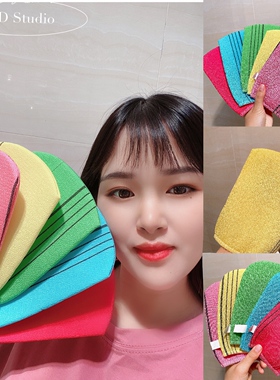 张迪推荐韩国老奶奶搓澡巾纯韩国人肉带回细腻不伤皮肤下泥好用