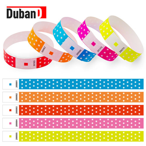 合成纸PP防水荧光星星乐园入场卷