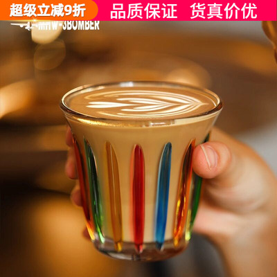 轰炸机手绘玻璃杯Dirty咖啡杯