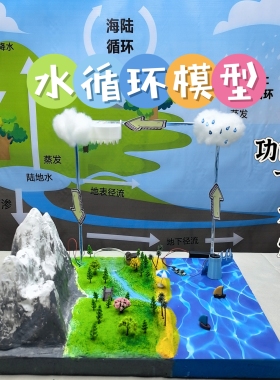材料包中小学水循环演示模型地理教学研学机构亲子活动diy可定制