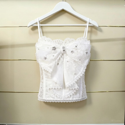 市现货正品25春宫廷立体蝴蝶结吊带LF25C00SV314-250