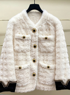 芗现货正品24冬千鸟格剪花外套LF24D31KC229-240