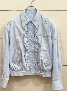 市现货正品25春荷叶边衬衫夹克外套LF25C61SC145-250