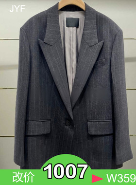 正品EBE3BLA005-250开2025秋款西装外套