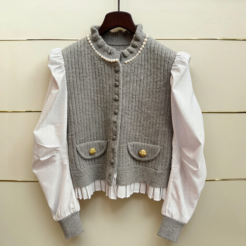 芗现货正品24冬老钱风针织上衣FF24D41ZM309-240