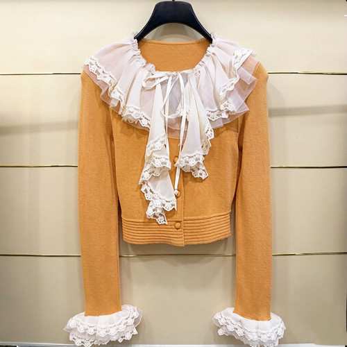 建现货正品26春洛可可飘带针织开衫LF26C11ZM107-260
