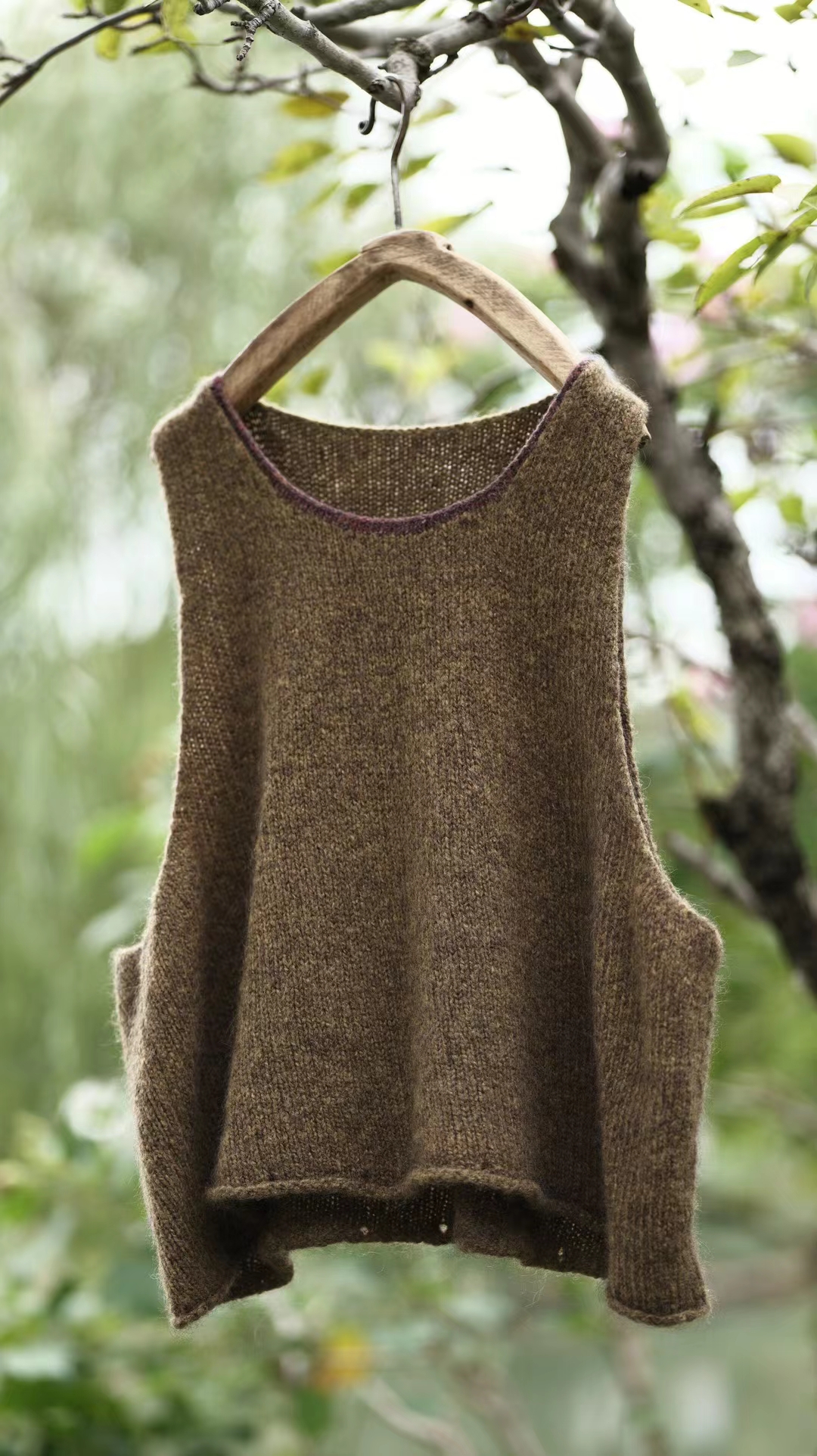 衣诗里毛织背心马甲1159