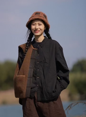 MMBL慢慢变蓝荼加棉衬衫33767