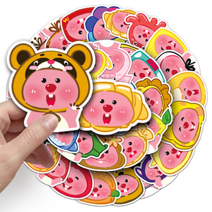 100张loopy贴纸个性卡通可爱手绘露比头像装饰行李箱手机基本佑利