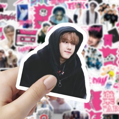 60张乐-STAR韩国男团贴纸StrayKids笔记本水杯手账装饰手机壳贴画